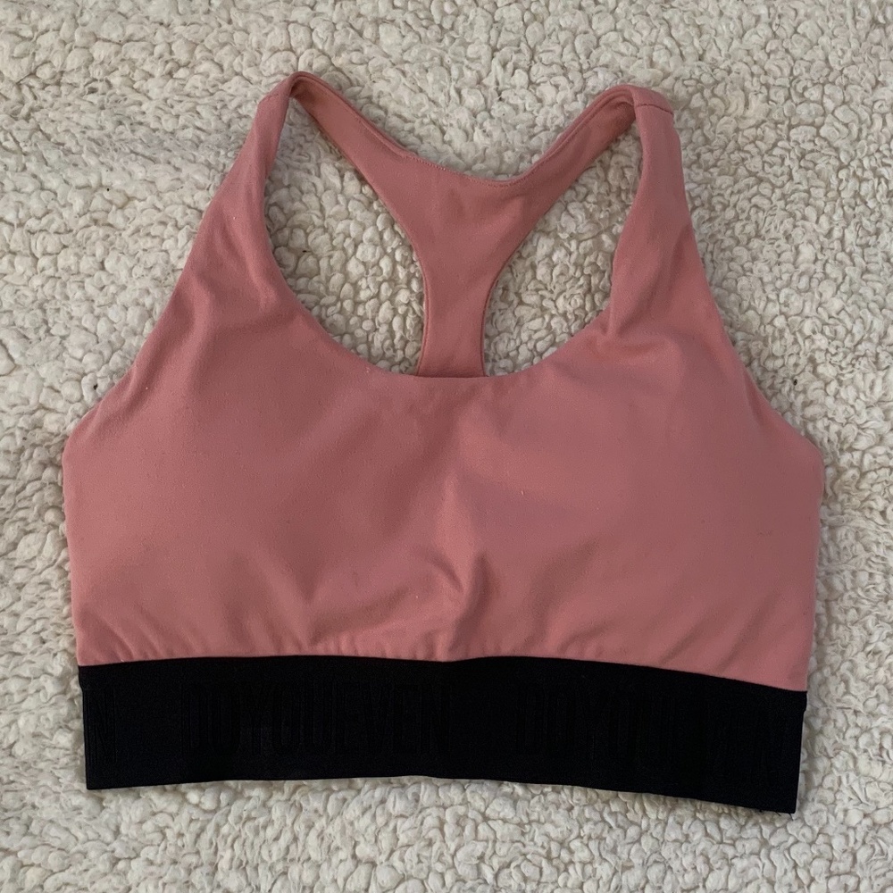 DO YOU EVEN Sports Bra (Dusty Pink)